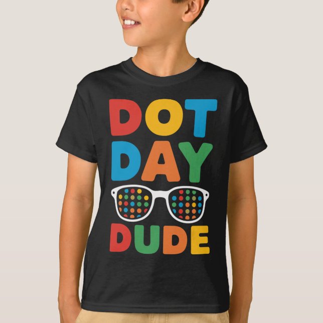 Dot Day Shirt For Kids Boys Girls Youths Dotted Du (Front)