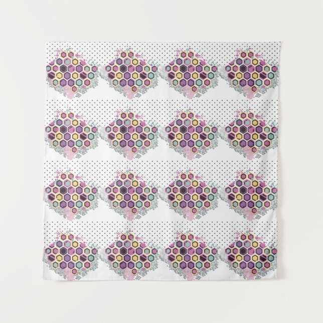 "Dot & Dazzle Duo" Tapestry (Front)