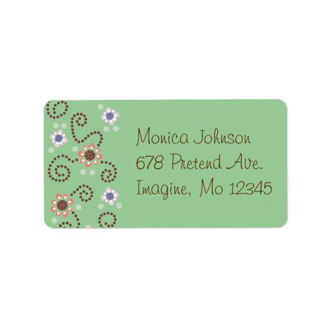 Dot Design Label (Front)