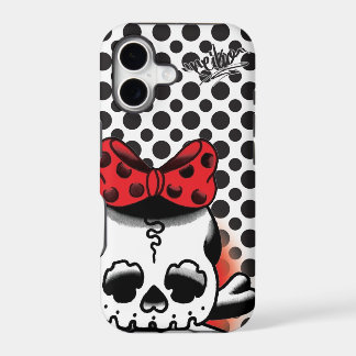 Dot Dokuro-Chan White iPhone 17 Case