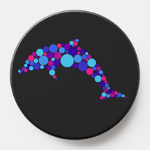 Dot Dolphin Colorfull Abstract Sea Animal