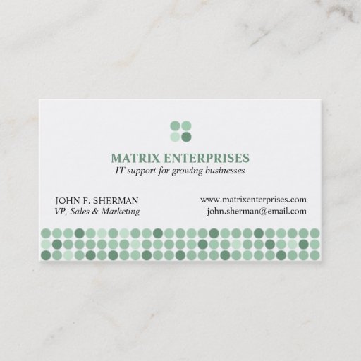 Customizable Dot Dot Dot Business Cards
