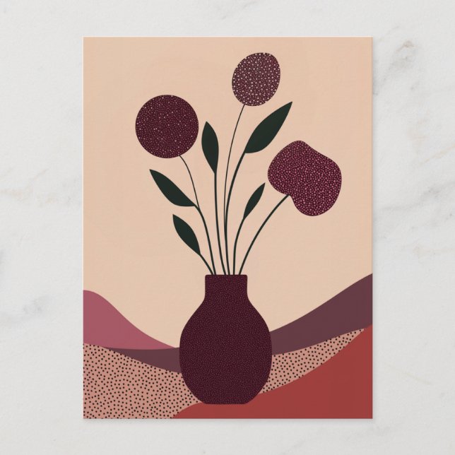 Dot Dot Flower #006 Postcard (Front)