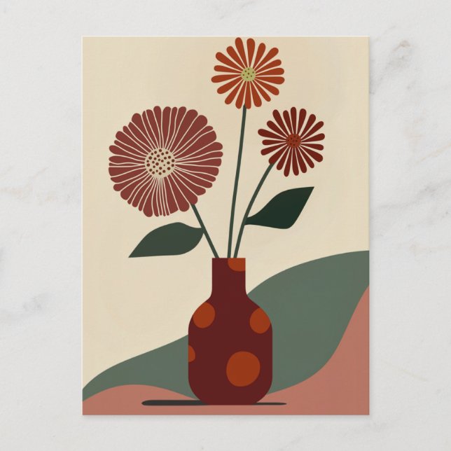 Dot Dot Flower #010 Postcard (Front)