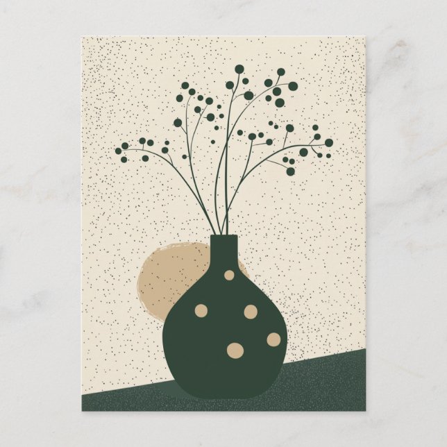 Dot Dot Flower #017 Postcard (Front)