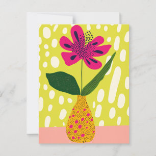 Dot Dot Flower #019 Postcard