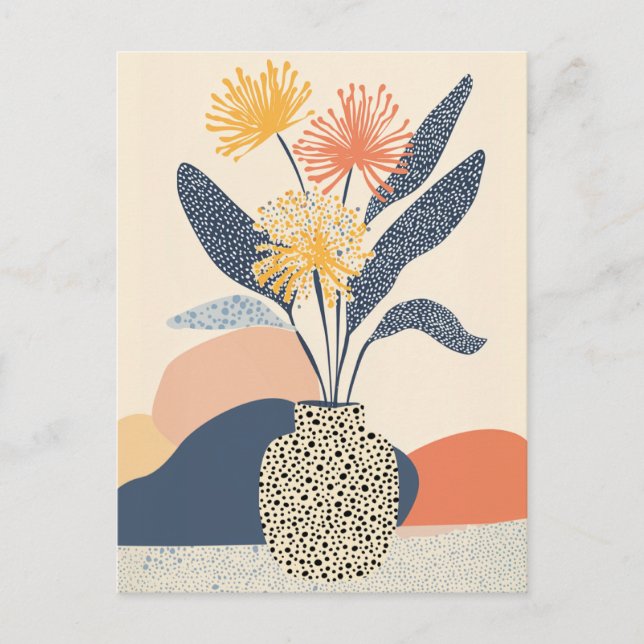 Dot Dot Flower #026 Postcard (Front)