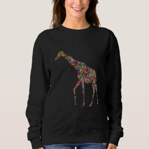Dot Giraffe  giraffe kids giraffe girl giraffe Sweatshirt