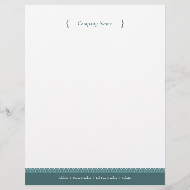 Dot Letterhead - Steel Blue (Front)