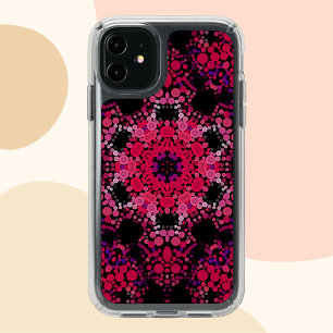 Dot Mandala Flower Pink and Purple Speck iPhone 11 Case