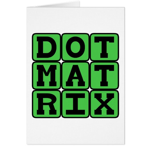 Dot Matrix, Patterned Array Cards (Front)