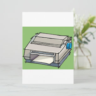 Dot Matrix Printer Invitations