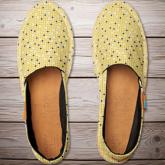 Dot Matrix - Yellow Cream Black Espadrilles