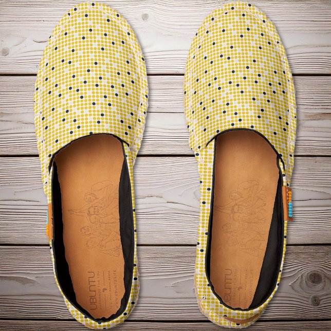 Dot Matrix - Yellow Cream Black Espadrilles (Dot Matrix - Yellow Cream Black Espadrilles)