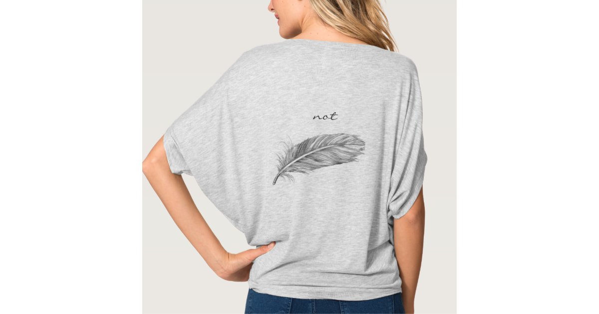 Dot not Feather T-Shirt | Zazzle