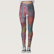 Soakage Australian aboriginal artists designer Leggings