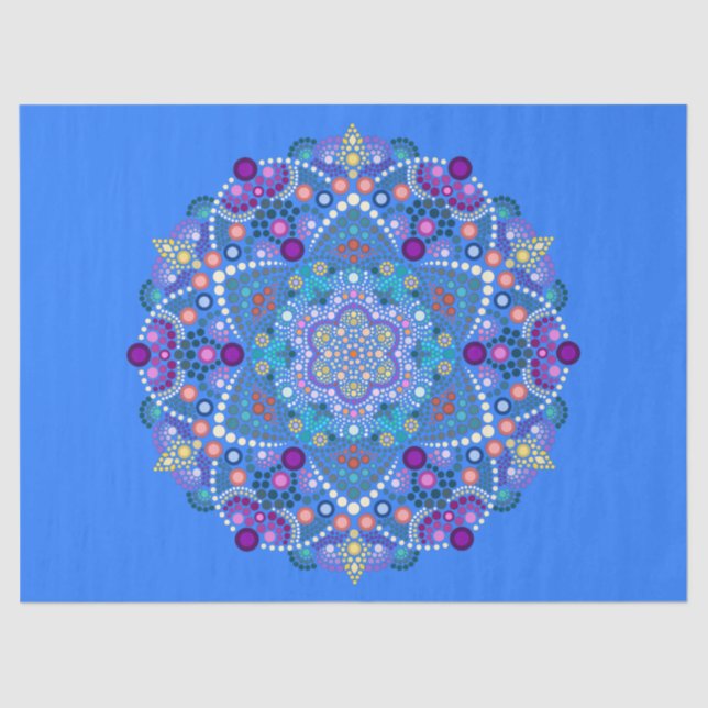 dot painting meets mandala 2 18 tissue paper (Front)