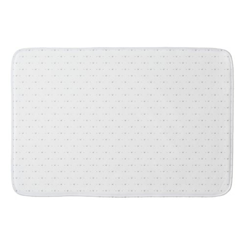 Dot Pale Grey Bath Mat