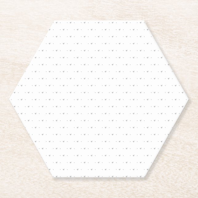 Dot, Pale Grey Paper Coaster (Front)