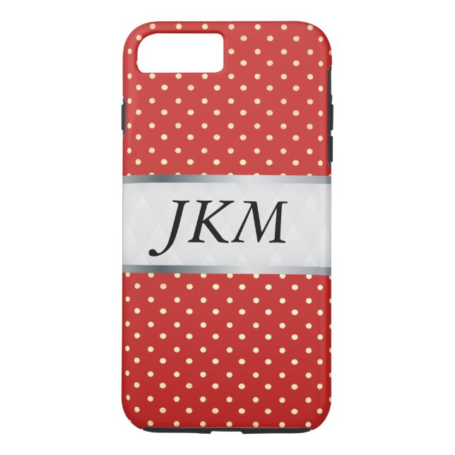 dot pattern stylish / Red Case-Mate iPhone Case (Back)