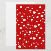 dot pattern with red toadstool mushroom (Front/Back)