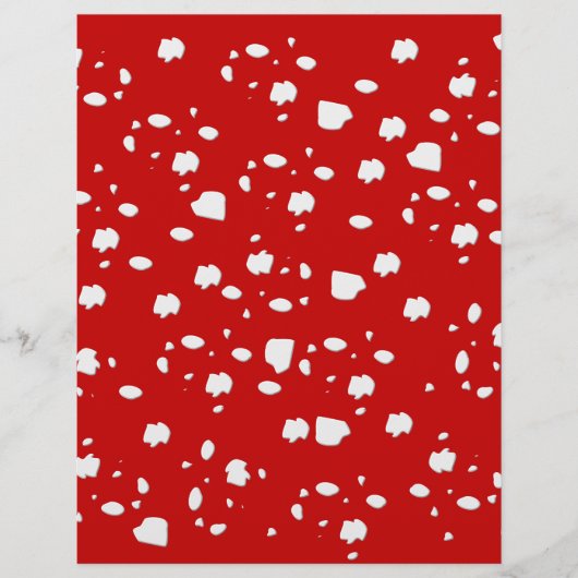 dot pattern with red toadstool mushroom (Front)