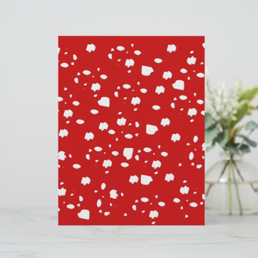 dot pattern with red toadstool mushroom (Standing Front)