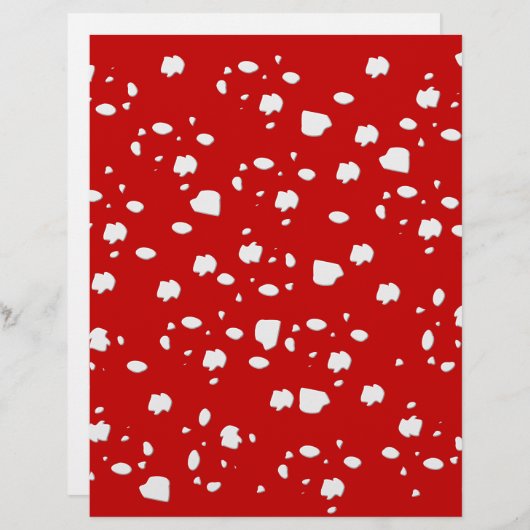 dot pattern with red toadstool mushroom (Front/Back)