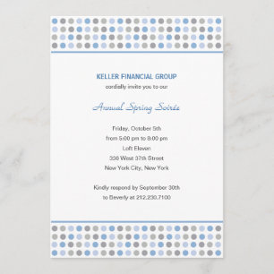 Dot Patterns Corporate/Business Party Invitation