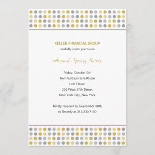 Dot Patterns Corporate/Business Party Invitation -