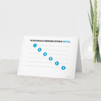 Dot Plot Thank You Card
