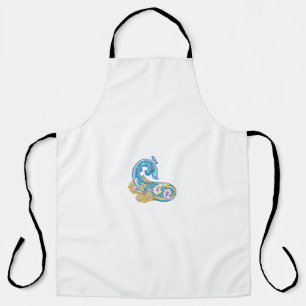 Dot, Sherpa Blue, Golden Sand Design Apron