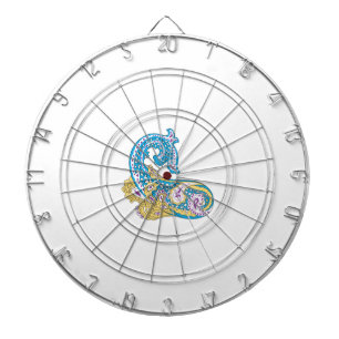 Dot, Sherpa Blue, Golden Sand Design Dart Board