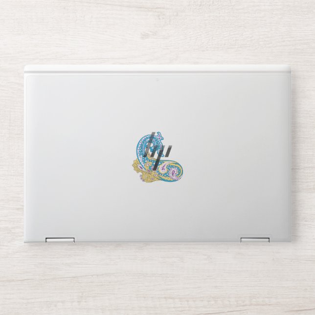 Dot, Sherpa Blue, Golden Sand  HP Laptop Skin (Front)