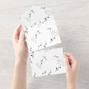 Dot, Snow Drift All In One Invitation