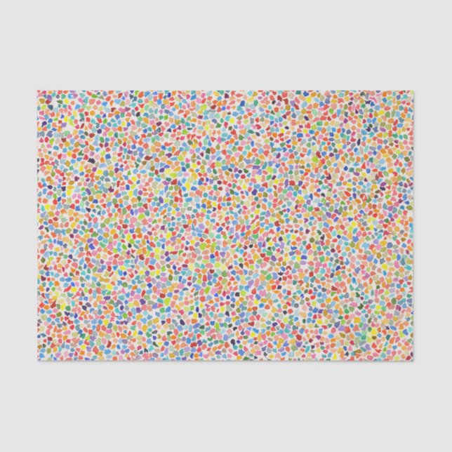 Dot Spots Modern Art Painting Decoupage  Tissue Paper (Front)