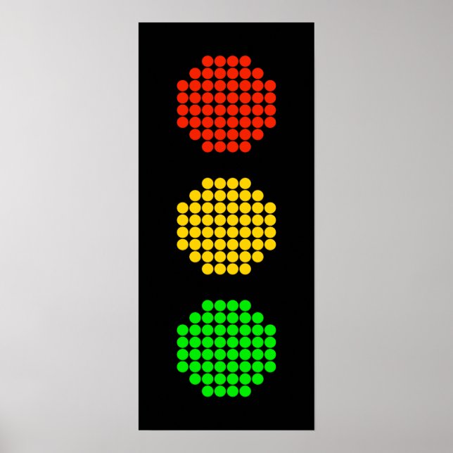 Dot Stoplight Colors Poster (Front)