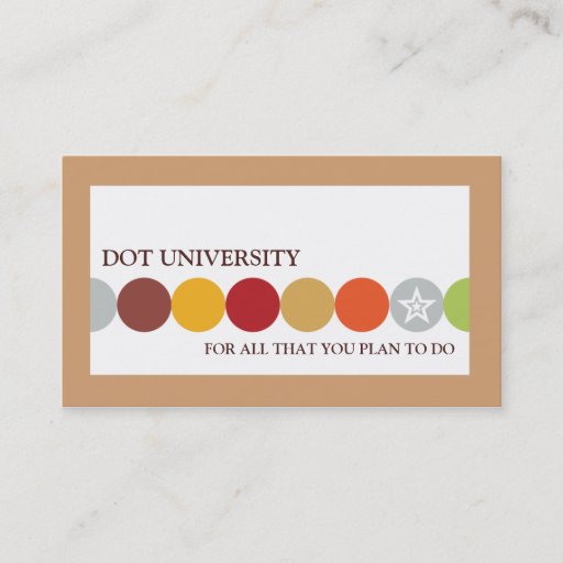 Customizable Dot U Business Cards