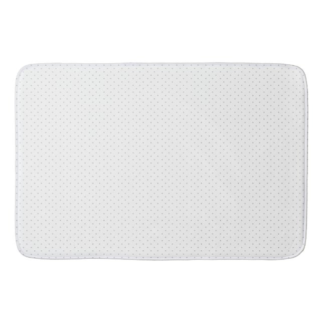Dot, White Smoke Bath Mat (Front)