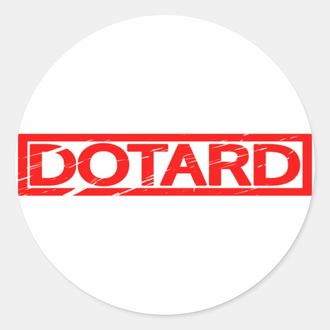 Dotard Stamp Classic Round Sticker (Front)