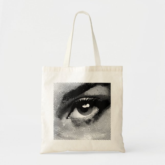 Doted eye design tote bag (Front)