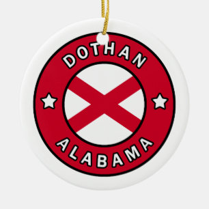 Dothan Alabama Ceramic Ornament