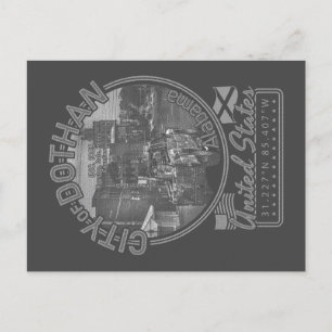 DOTHAN ALABAMA - DOTHAN CITY DOWNTOWN POSTCARD