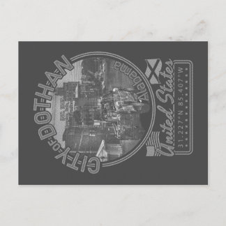 DOTHAN ALABAMA - DOTHAN CITY DOWNTOWN POSTCARD