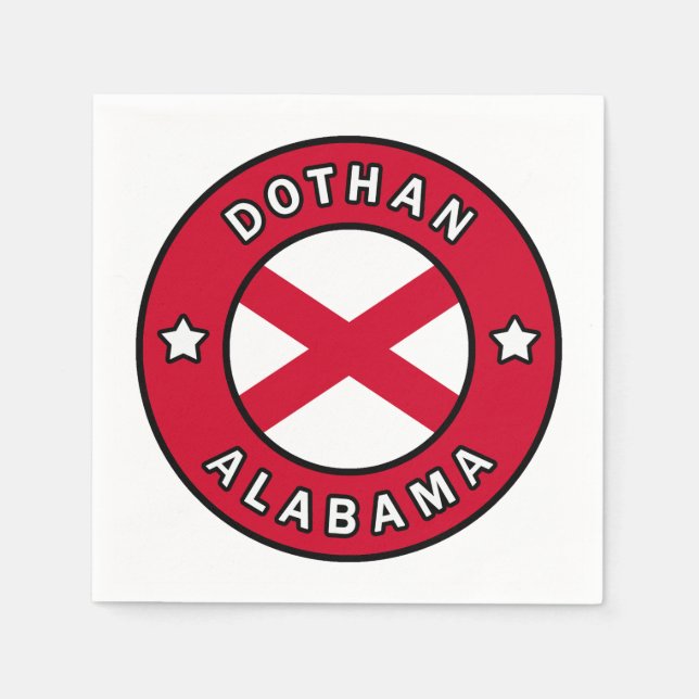 Dothan Alabama Napkins (Front)