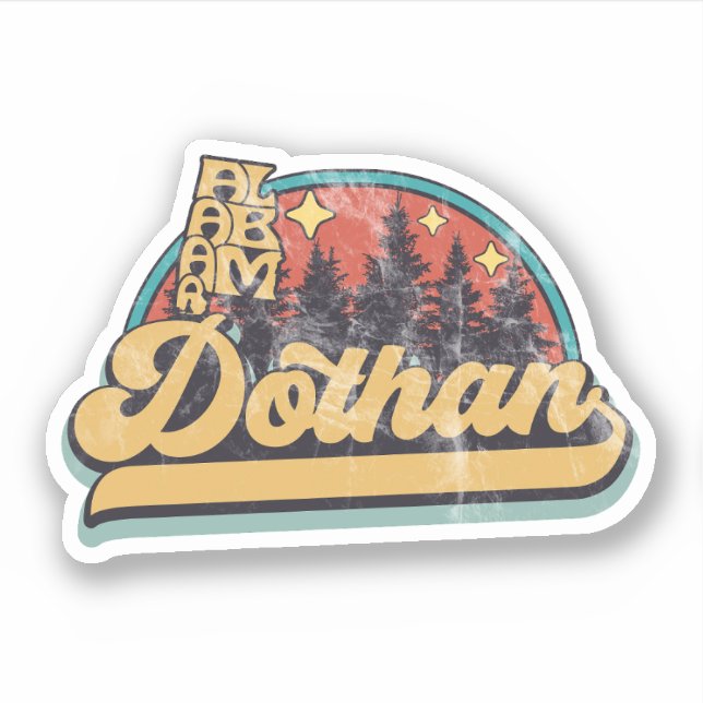 Dothan, Alabama Sticker (Front)