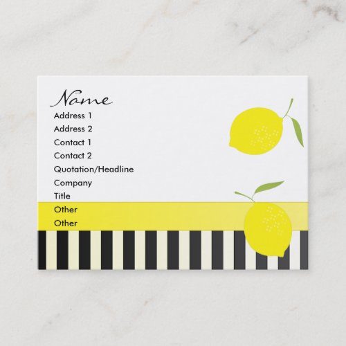 Dots an Lemons Bicycle Business Cards