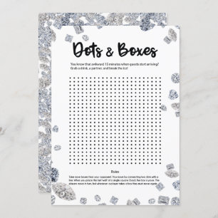 Dots and Boxes Bridal Shower Ice Breaker Game Invitation