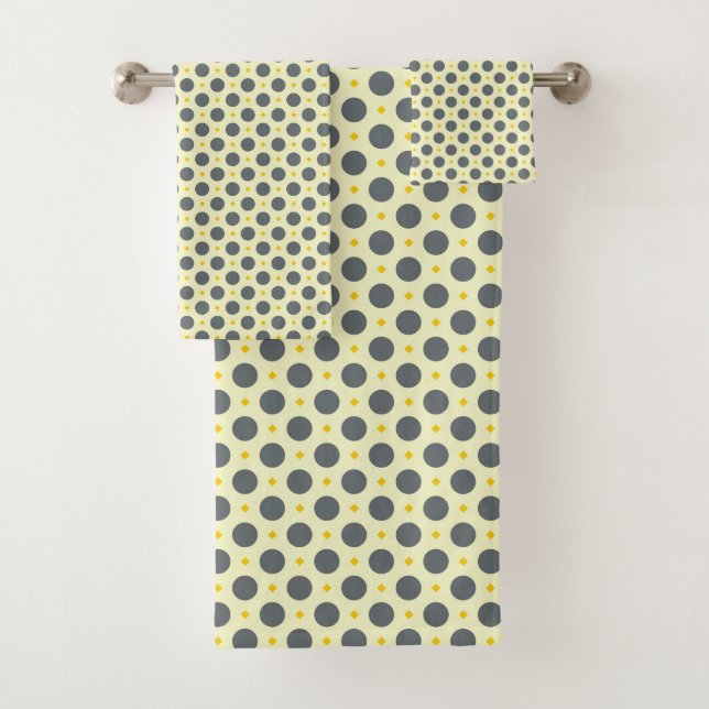 DOTS AND DIAMONDS BATH TOWEL SET (Insitu)
