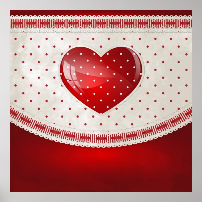 Dots and Hearts Poster (Front)